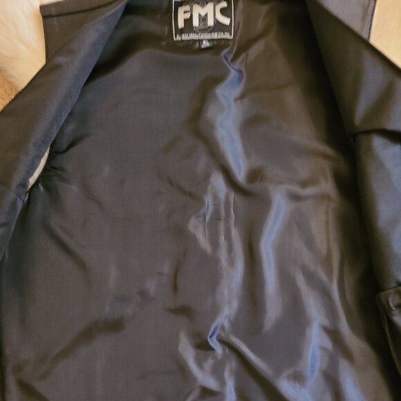FMC Men's Black Leather Vest - Picture 7 of 7